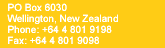 Zest Food Tours of New Zealand - Address Details